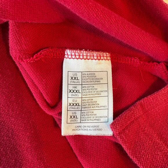 Disney Parks Polo Shirt Men's XXL 2XL Red Embroidered Mickey Mouse Short Sleeve - Picture 6 of 9